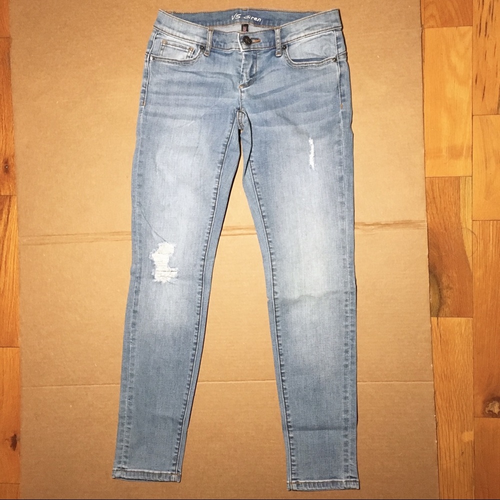 NEW VS Siren jeans Light blue low rise ankle 0 XS